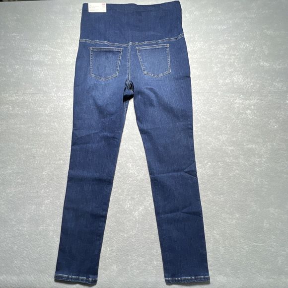 Uniqlo Dark Wash Maternity Extra Stretch Skinny Jeans Size XXL NWT - Picture 6 of 11
